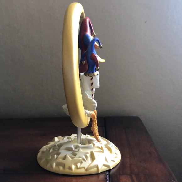 Jester Duck on Crescent Moon Figurine - Picture 4 of 4